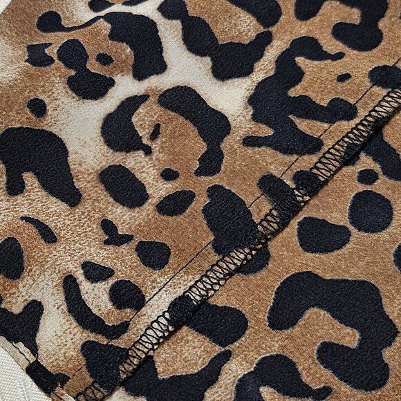 NANETTE LEPORE  LUSCIOUS  100% SILK ANIMAL PRINT DRESS  SIZE 2 - Picture 8 of 14